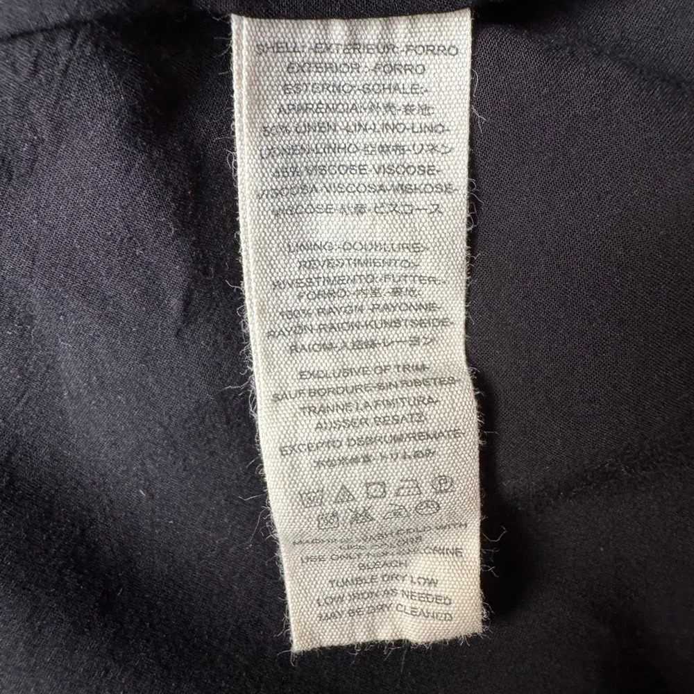 Free People Flared Sleeve Blazer Black Size Small Linen blend - Picture 10 of 15